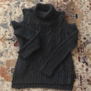 American eagle open shoulder long sleeve sweater